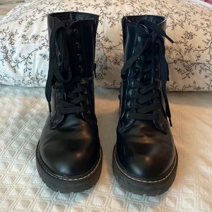 Doc Martin style black boots